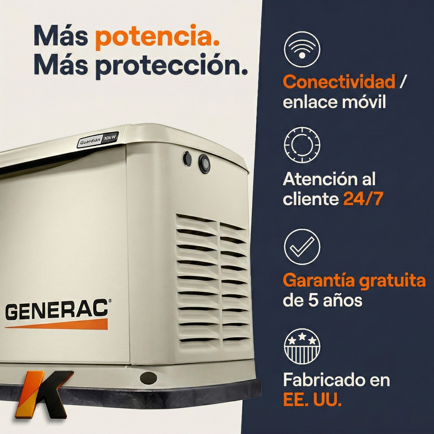 Generac mas potencia